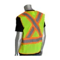 5 Point Breakaway Mesh Vest X-Back, Class2, Yellow