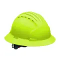 Evolution&reg 6161 Full Brim Hard Hat, Neon Yellow