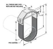 PVC Coated Clevis Hanger