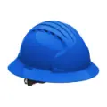 Evolution® 6161 Full Brim, Vented Hard Hat, Blue
