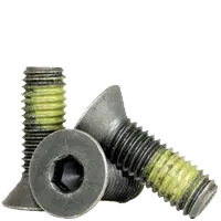 Flat Socket Cap Screws, Nylon Patch/Pellet (inch)