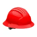Evolution® 6161 Full Brim, Vented Hard Hat, Red